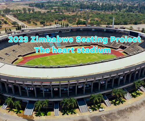 2023 Zimbabwe Le projet de sièges du stade Heart