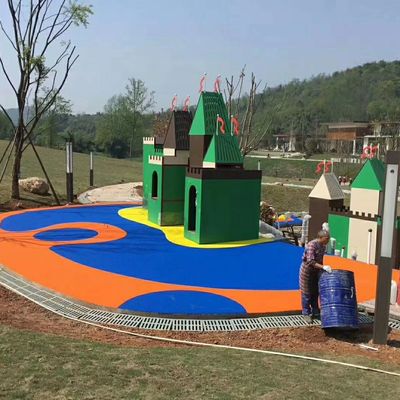 Bon prix Plancher en caoutchouc créatif de gymnase d'EPDM avec la couleur jaune bleue rouge d'arc-en-ciel en ligne