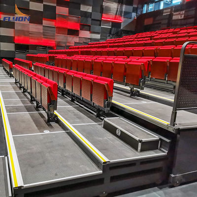 Bon prix Capacité 200-500 personnes Tribunes rétractables Aluminium 4 à 10 rangées en ligne