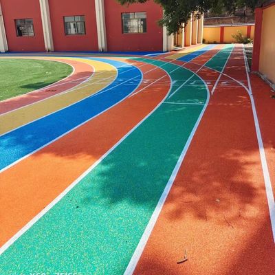 Bon prix voies fonctionnantes sportives d'épaisseur de 13mm avec le matériel de granules d'EPDM SBR en ligne