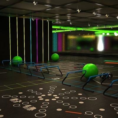Bon prix La sécurité a réutilisé les tuiles en caoutchouc de gymnase, norme en caoutchouc d'UE de Mat With de terrain de jeu en ligne