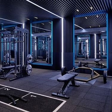 Bon prix Plancher en caoutchouc de GYMNASE d'intérieur Mat Black SBR avec la surface d'EPDM Flecked en ligne
