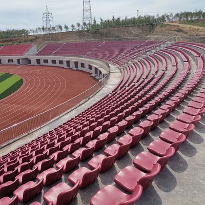 Le stade de football plat de HDPE de plastique d'installation pose Stadium Chair Company