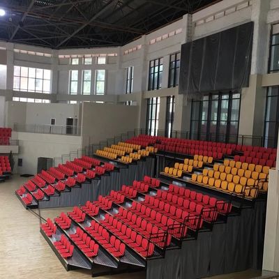 Bon prix Allocation des places escamotable matérielle confortable de blanchisseur de pp pour le gymnase d'intérieur de Tribune en ligne