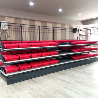 Système de siège de bleacher rétractable en argent