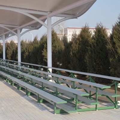 Bon prix 4 grandins en aluminium de sports de rangée pour le gymnase extérieur de terrain de jeu en ligne