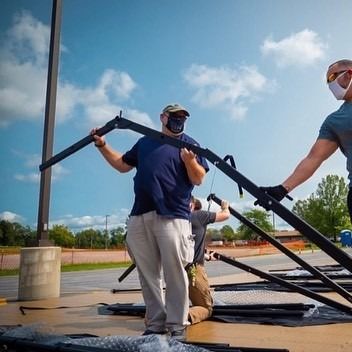 Bon prix Tuiles portatives de protection d'herbe d'événement avec l'ODM de Gray Color Black Color en ligne