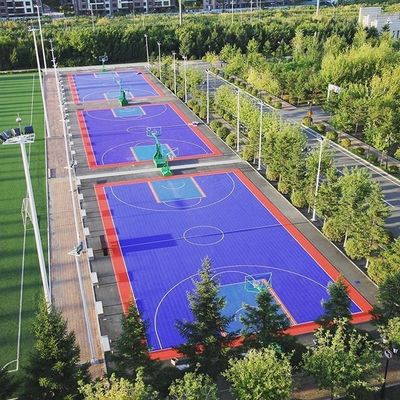 Carrelages extérieurs de verrouillage de basket-ball pour la cour de sports