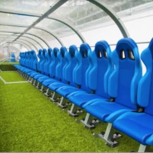Bon prix Le football de stade d'école substrate le banc avec le matériel en acier galvanisé par abri en ligne
