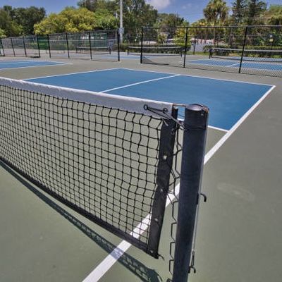 Mat de cour de pickleball en vinyle résistant au glissement Surface lisse