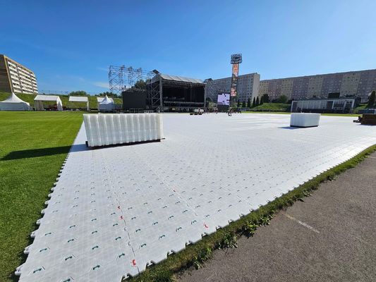 Bon prix Tapis de sol en polyéthylène léger personnalisable et polyvalent pour les événements en ligne