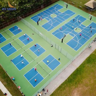 Bon prix 3 mm de sable cristallin de revêtement acrylique rouleau d'installation tapis de cour de pickleball en ligne