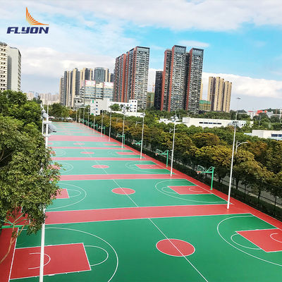 Bon prix Plancher de sport en polyuréthane de résine standard ITF lisse ou texturé en ligne