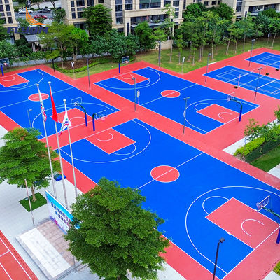 Bon prix Plancher de terrain de tennis en PU en polyuréthane plancher de sport en tuile de plancher en polyuréthane en ligne