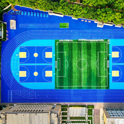 Bon prix Plancher en PU sportif certifié ITF avec résistance au feu de classe 1 et garantie de 5 à 10 ans pour une utilisation en intérieur ou en extérieur en ligne