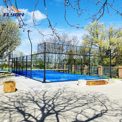 Bon prix Cour de tennis de padel verte facile à installer pour les performances en ligne