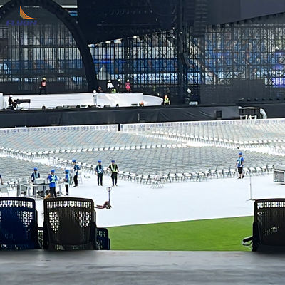 Revêtements de sol événementiels portables résistants au feu avec garantie d'un an Systèmes de plancher temporaires faciles à transporter et personnalisables
