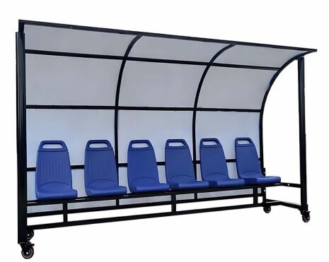 Banquette portable en aluminium, abri, installation pour l'équipe de remplacement du stade de football