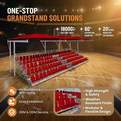 Bon prix Gradins métalliques extérieurs portables résistants aux UV avec installation rapide et taille personnalisable pour les sièges de stade en ligne