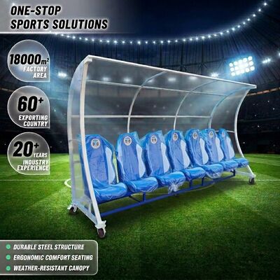 Bon prix Banque de remplacement de football professionnel avec cadre en acier galvanisé et options de couleurs personnalisées - Garantie de 3 ans en ligne