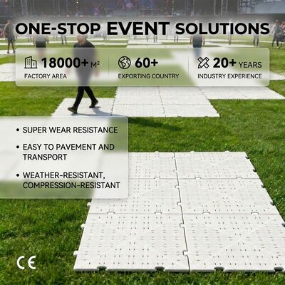 Bon prix Plancher portable pour événements avec une capacité de charge de 200 tonnes/m2, une garantie de 5 ans et une conception de verrouillage pour la protection des herbes en ligne
